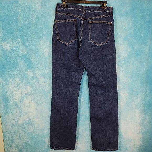 Old Navy Women's Denim Straight Leg Blue Jeans, Size 16 W30/L29 - Picture 2 of 5